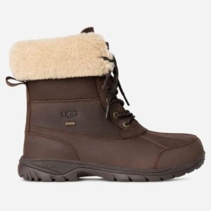 UGG® Butte Distressed Boot in Brown, Size 6, Leather