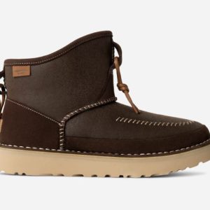 UGG® Classic Campfire Crafted Regenerate Boot in Brown, Size 4, Suede