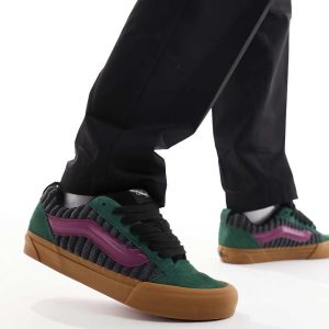 Vans Corduroy Multi coloured Knu Skool Chunky trainer with gum sole-Grey