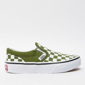 Vans dark green classic slip-on Boys Junior trainers