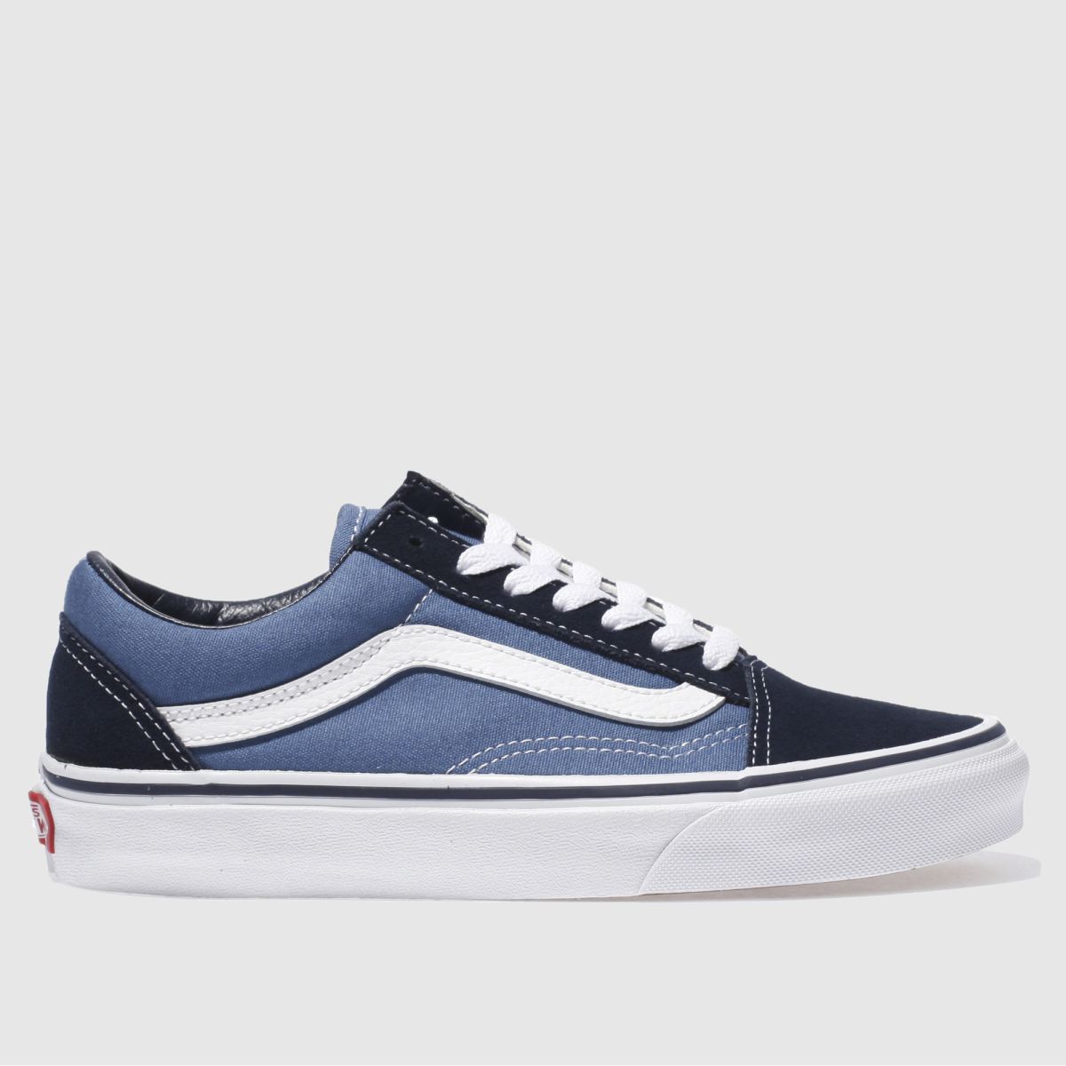 Vans old skool trainers in navy & white