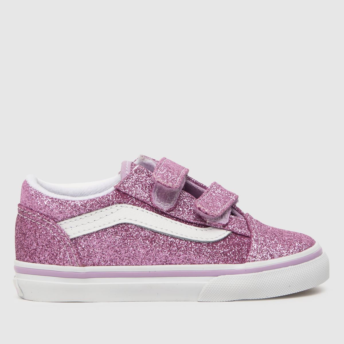 Vans pink old skool v glitter Girls Toddler trainers
