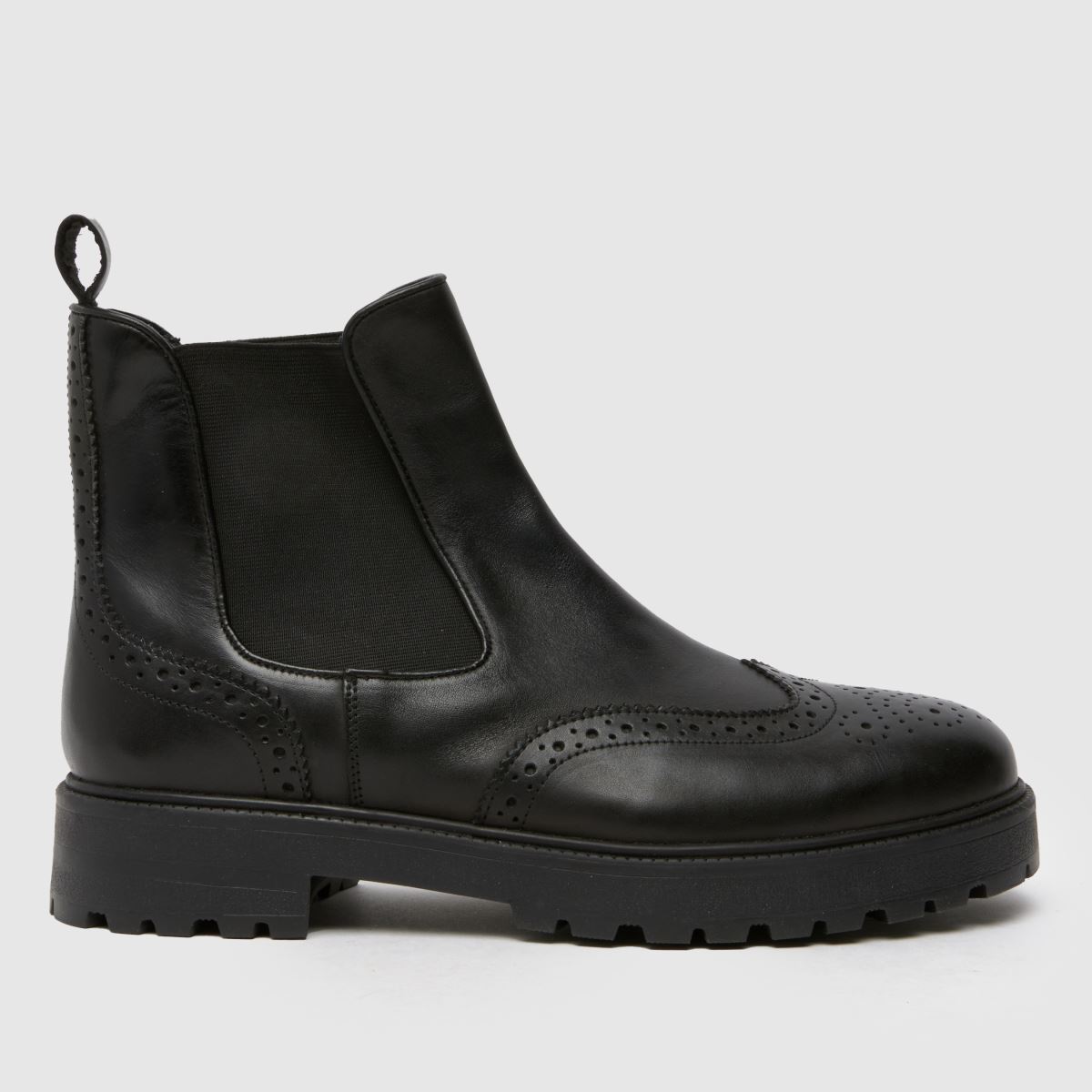 schuh davis leather chelsea boots in black schuh davis leather chelsea boots in black
