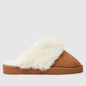 schuh hadley mule slippers in tan