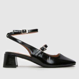 schuh shannon block mary jane high heels in black