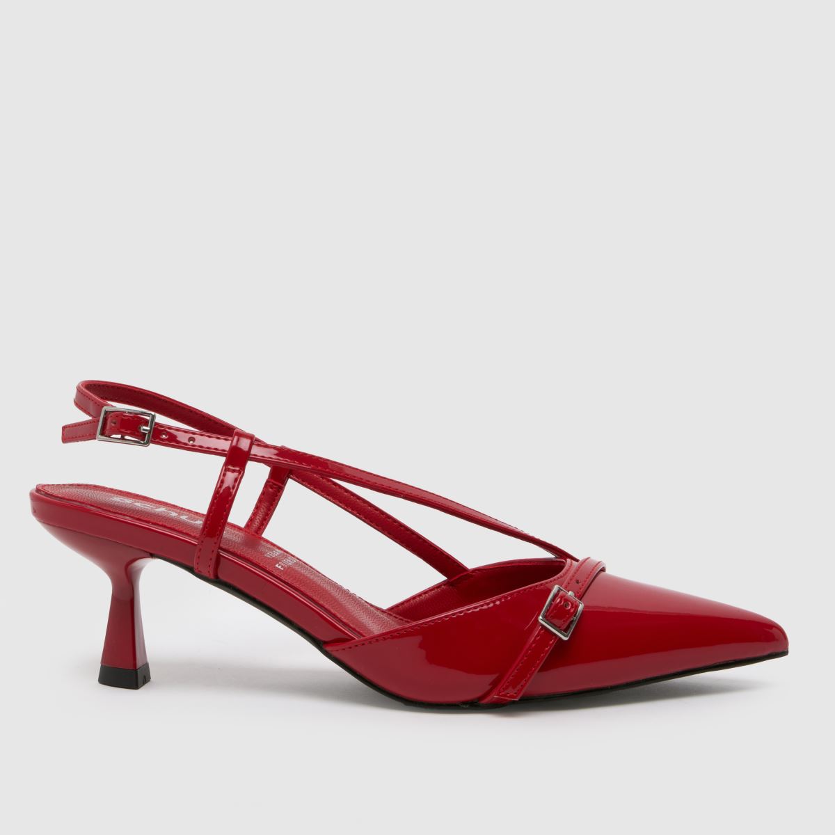 schuh sidney sling back high heels in red schuh sidney sling back high heels in red