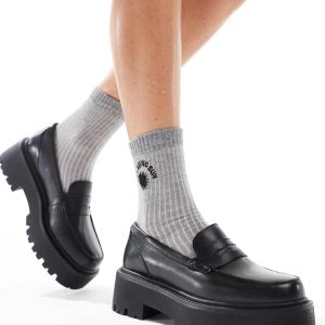 ALDO Cadaycia chunky loafers in black leather