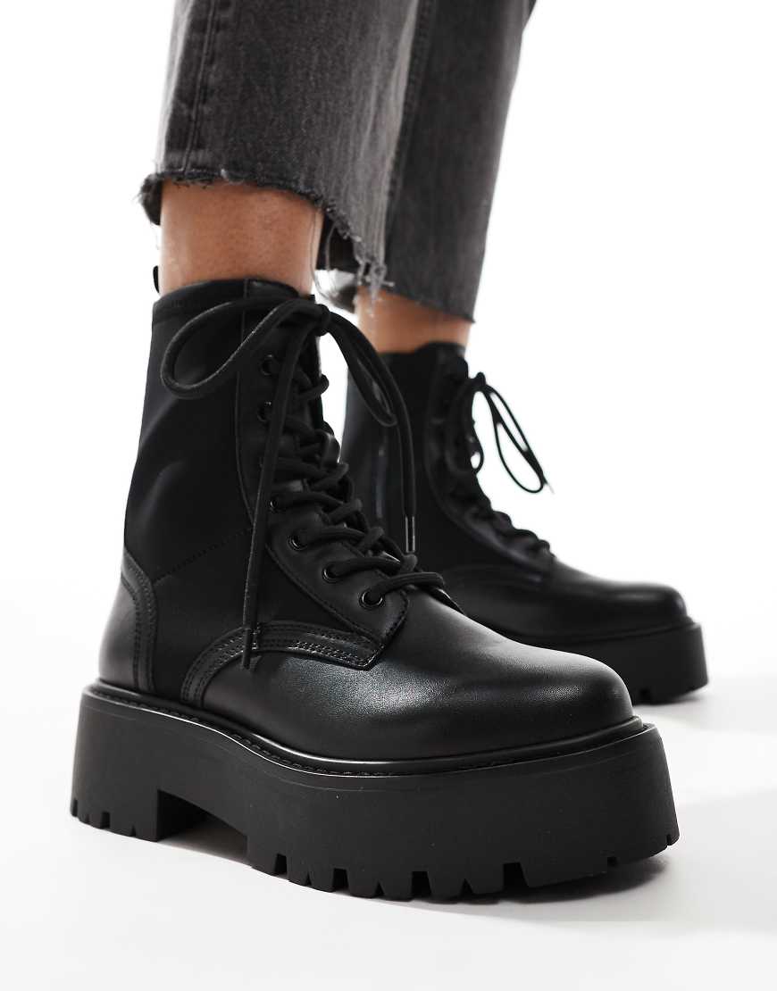 ALDO Talaleryn Chunky Laced Ankle Boot-Black