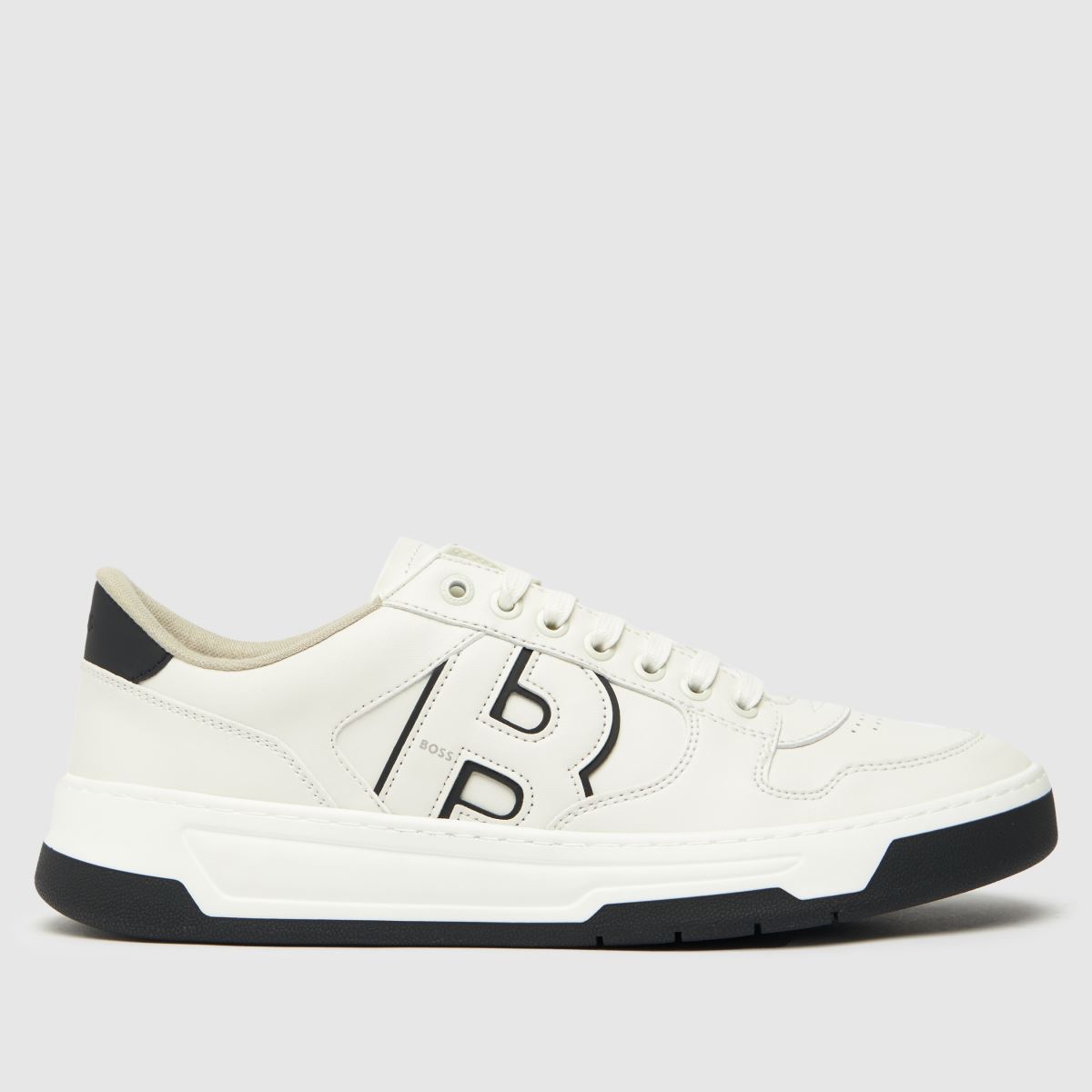 BOSS baltimore tennis trainers in white & black