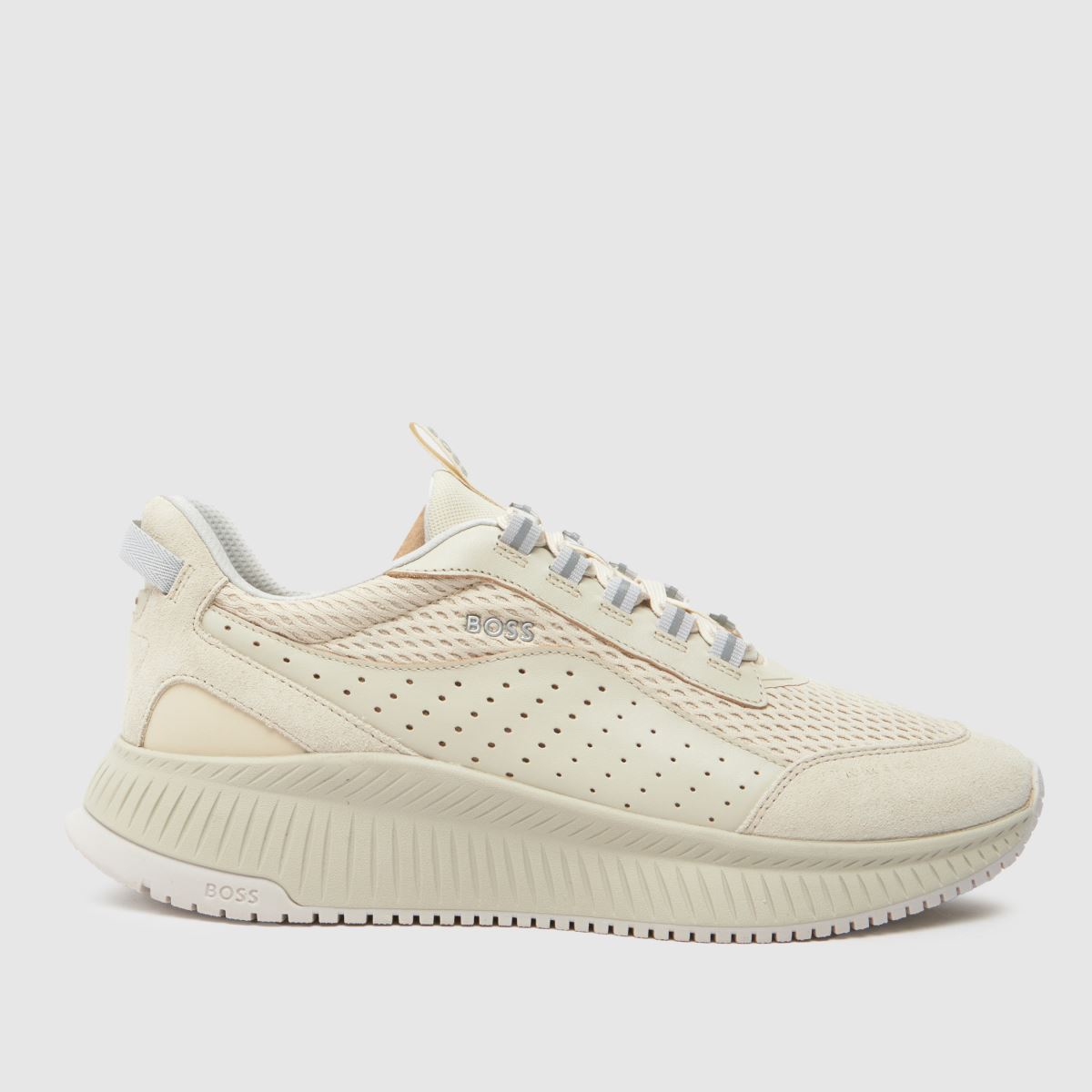 BOSS ttnm evo runn trainers in off-white