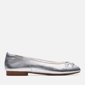 Clarks Women's Fawna Lily Leather Ballet Flats - UK 6