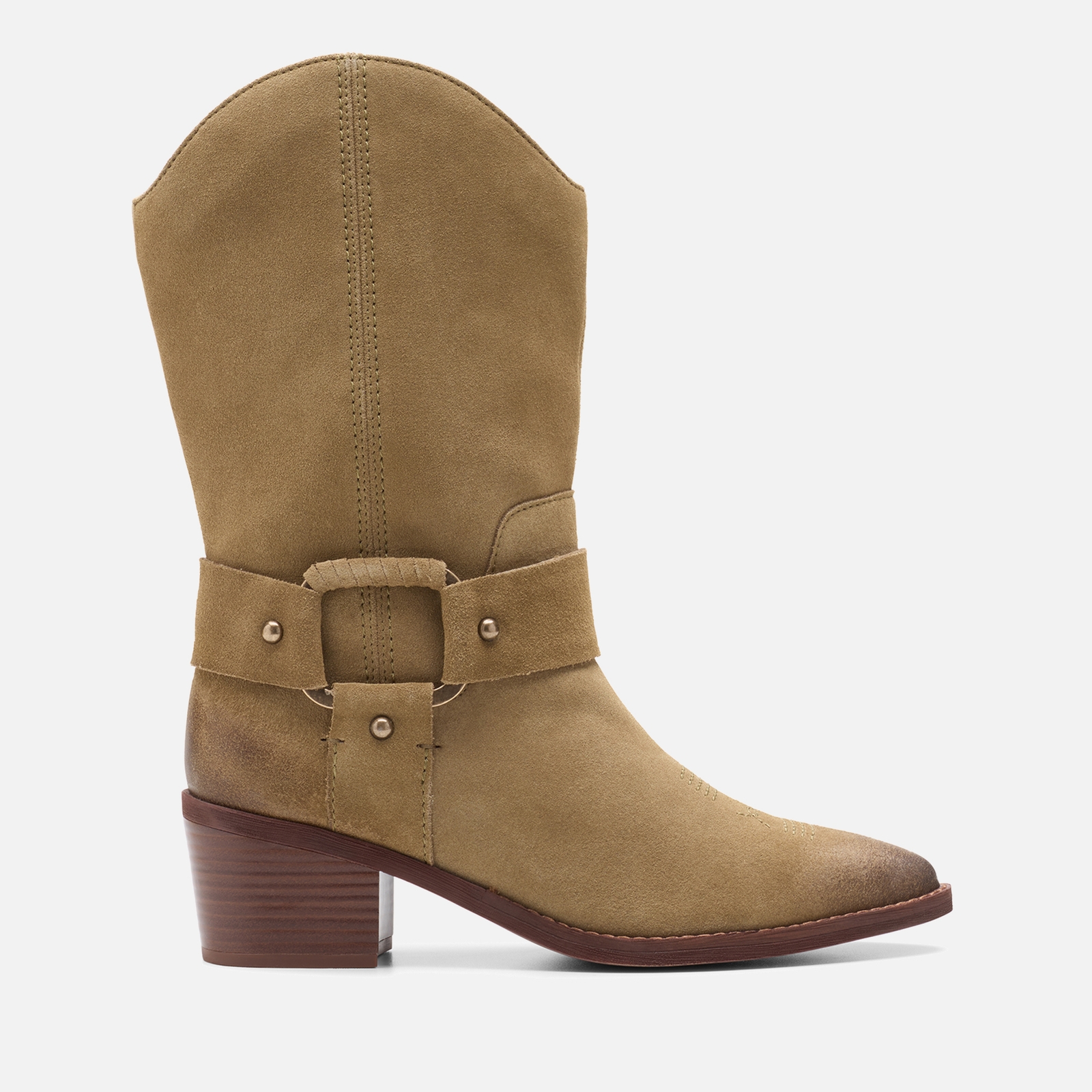 Clarks Women's Morzine Rise Suede Western Boots - UK 8