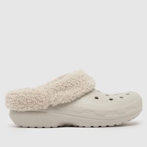 Crocs blitzen lined clog sandals in grey