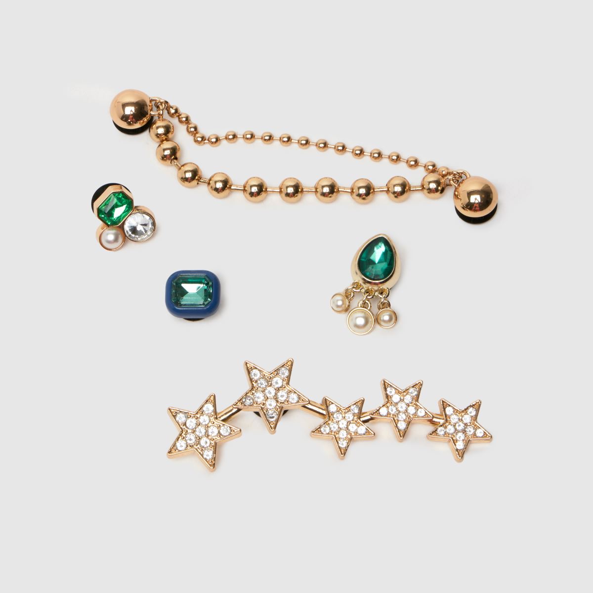 Crocs multi jibbitz emerald gem 5 pack