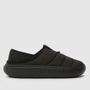Crocs puff moc sandals in black