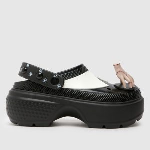 Crocs wednesday stomp clog sandals in black