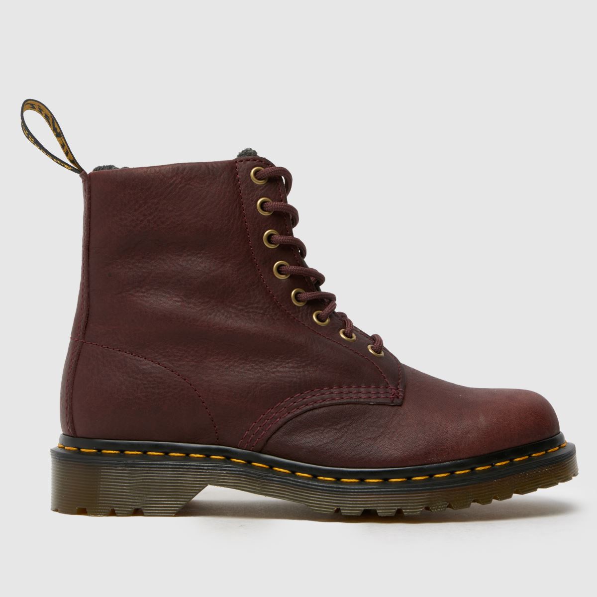 Dr Martens 1460 warmwair boots in burgundy
