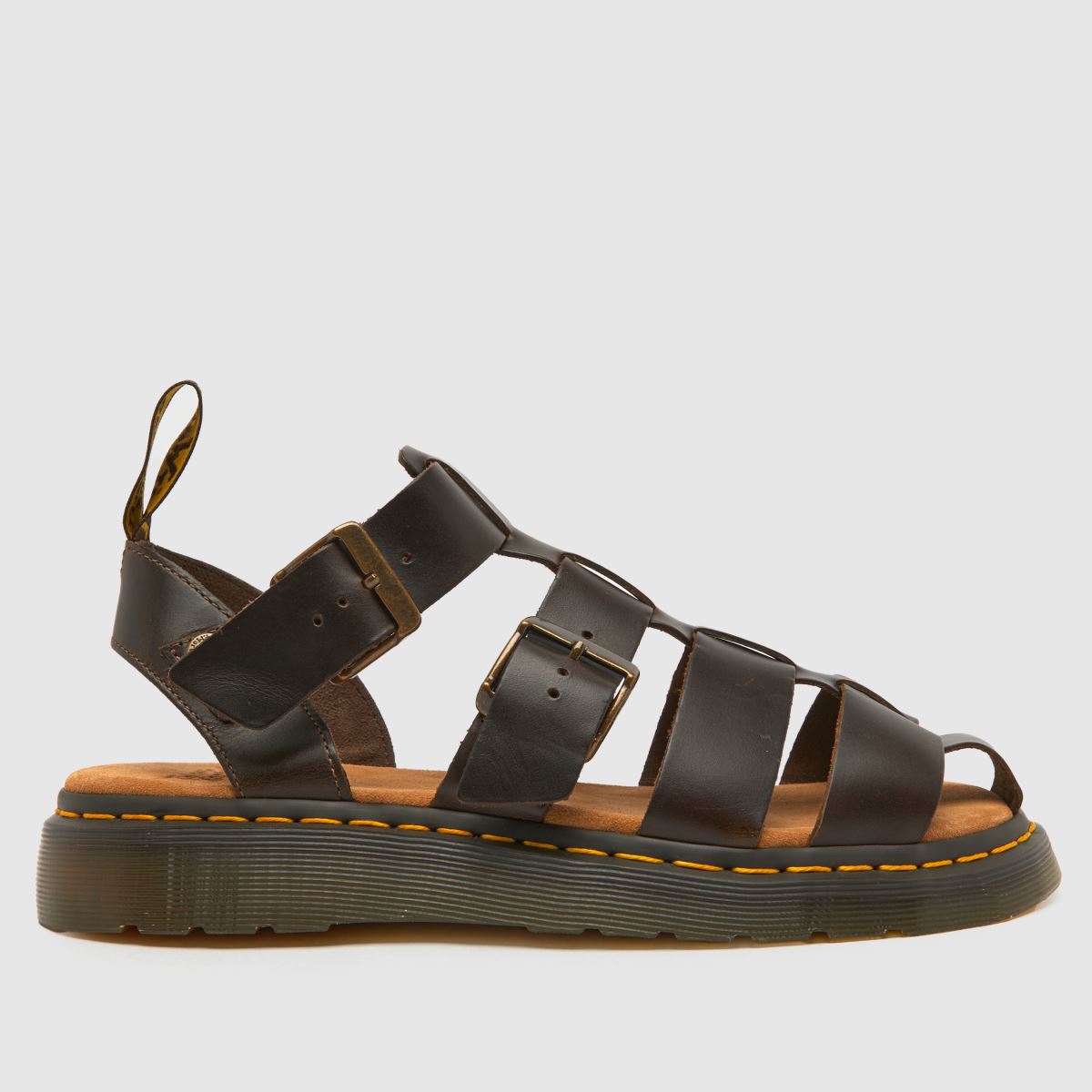 Dr Martens garin sandals in dark brown