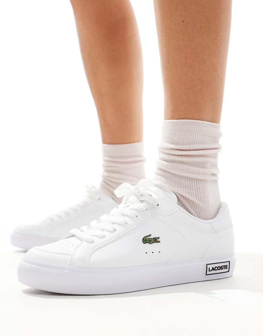 Lacoste powercourt trainer in white