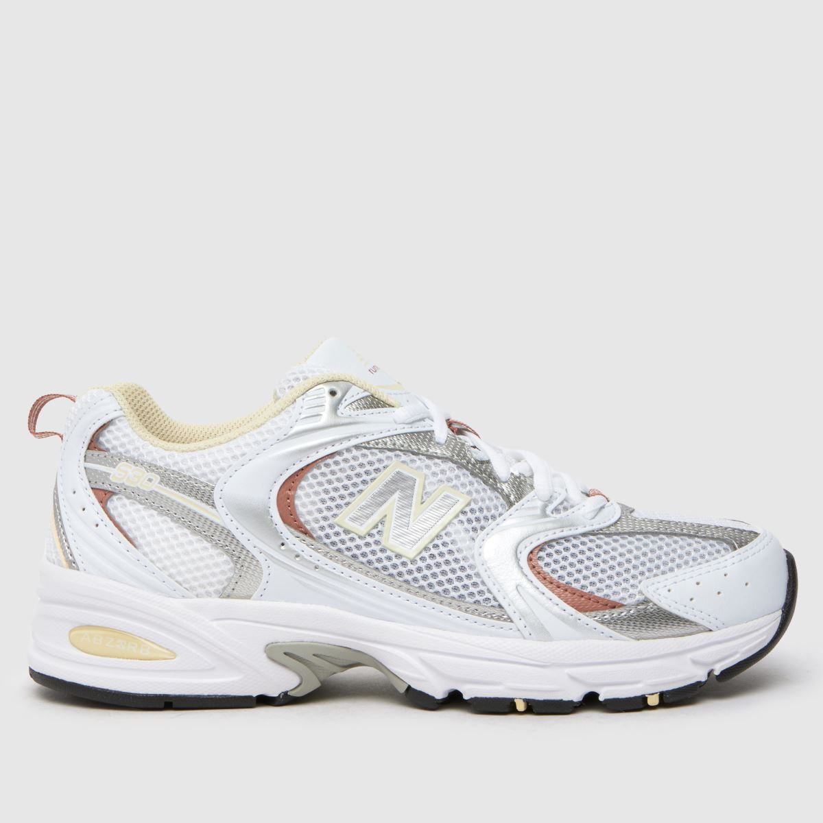 New Balance 530 trainers in white & yellow New Balance 530 trainers in white & yellow