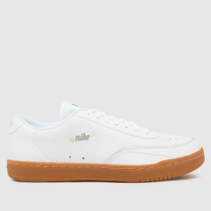 Nike court vintage premium trainers in white