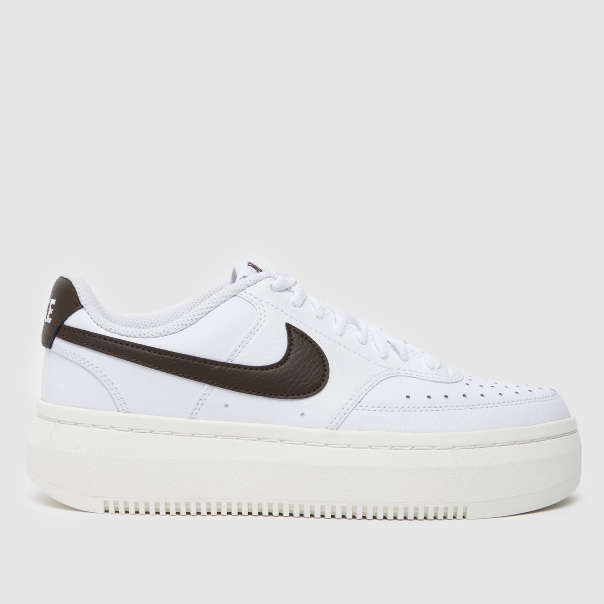 Nike court vision alta trainers in white & brown Nike court vision alta trainers in white & brown