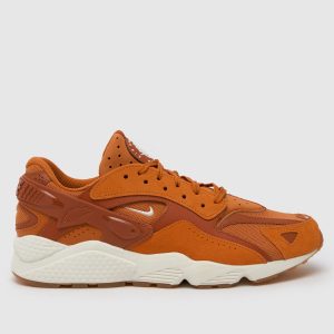 Nike huarache runner trainers in brown & white