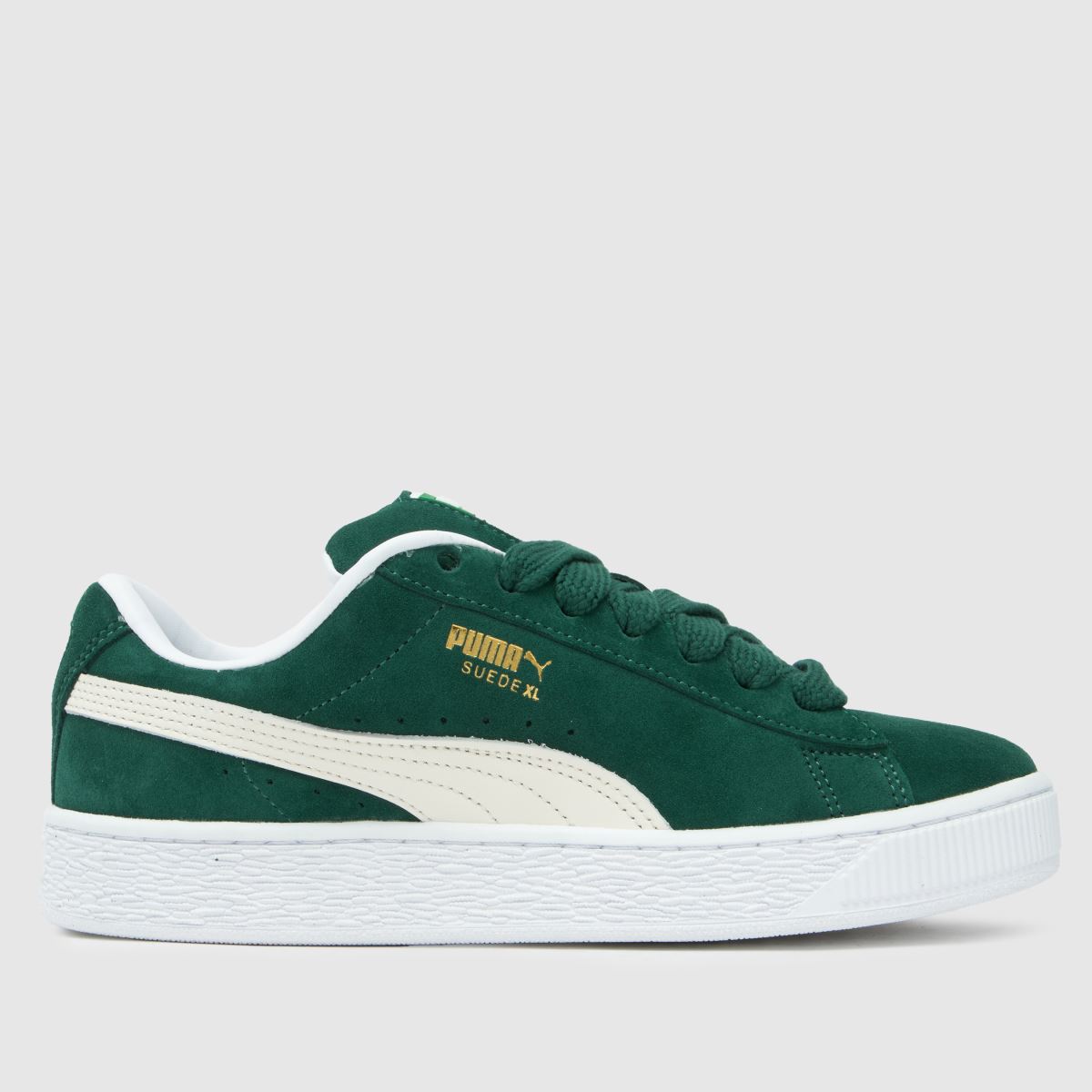 PUMA suede xl trainers in dark green