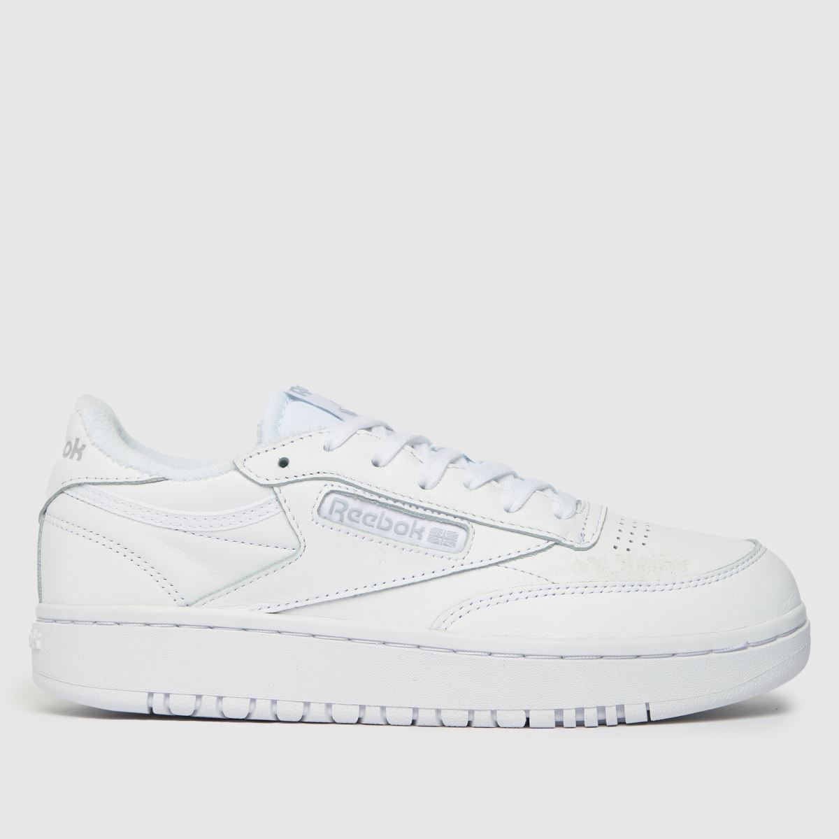 Reebok club c double trainers in white