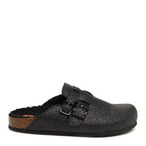 Rocket Dog Abel Black Glitter Clogs