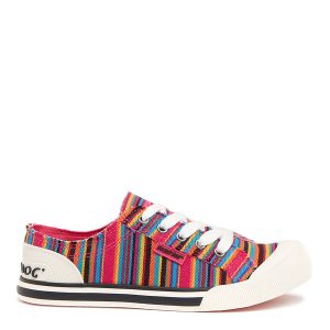 Rocket Dog Jazzin Multi Aloe Stripe Trainers