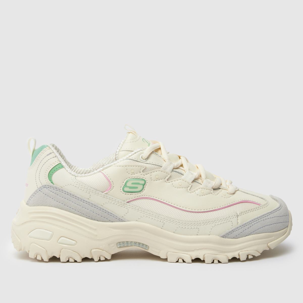 SKECHERS dlites - new heat trainers in off-white multi