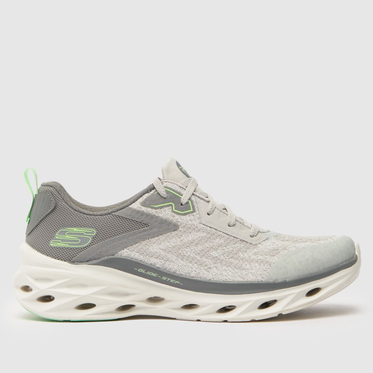 SKECHERS glide step swift trainers in light grey