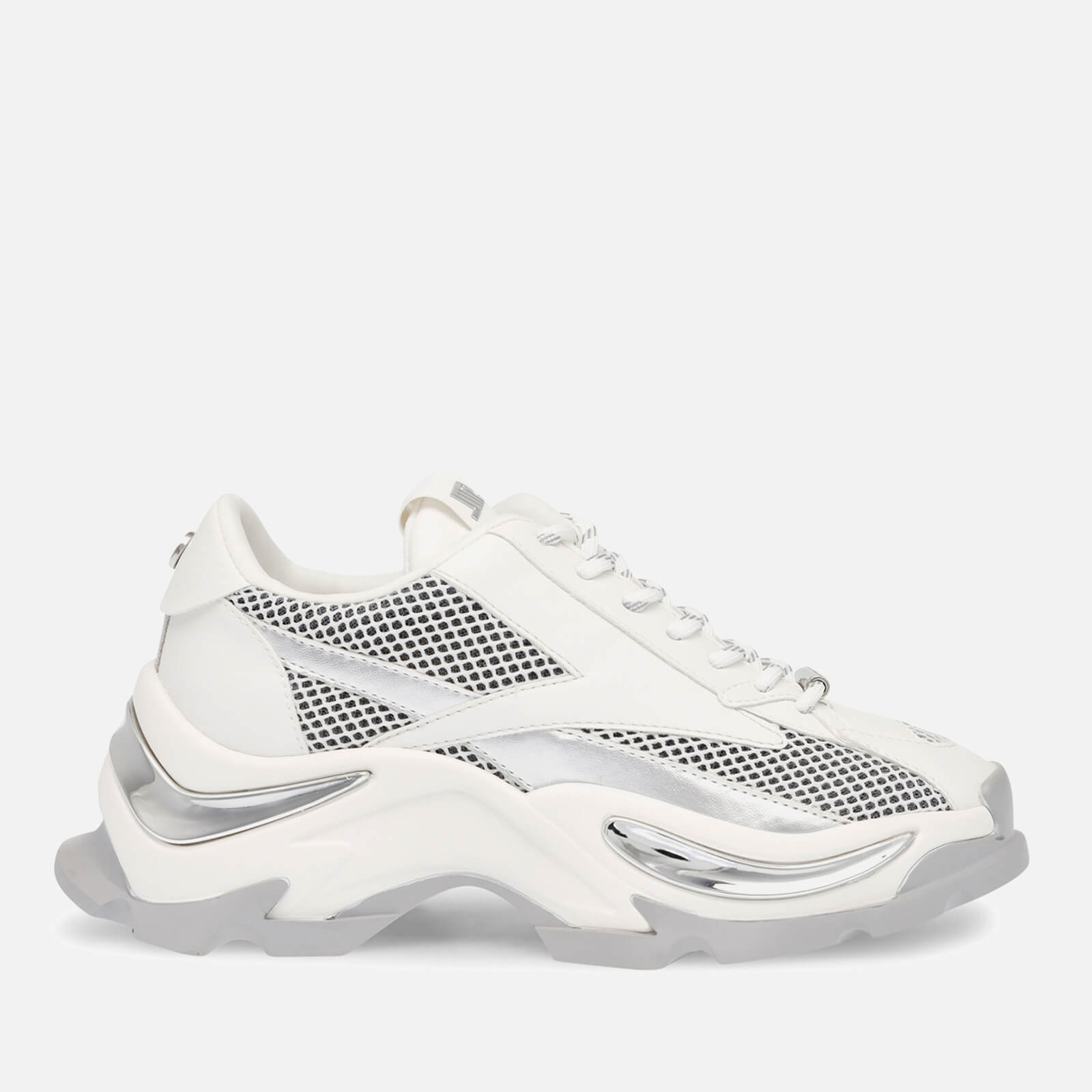 Steve Madden Zoomz Mesh and Faux Leather-Blend Trainers - UK 4
