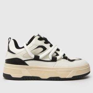 Steve Madden boomer skate trainers in white multi