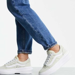 Vans Old Skool Overt trainers in sand and white