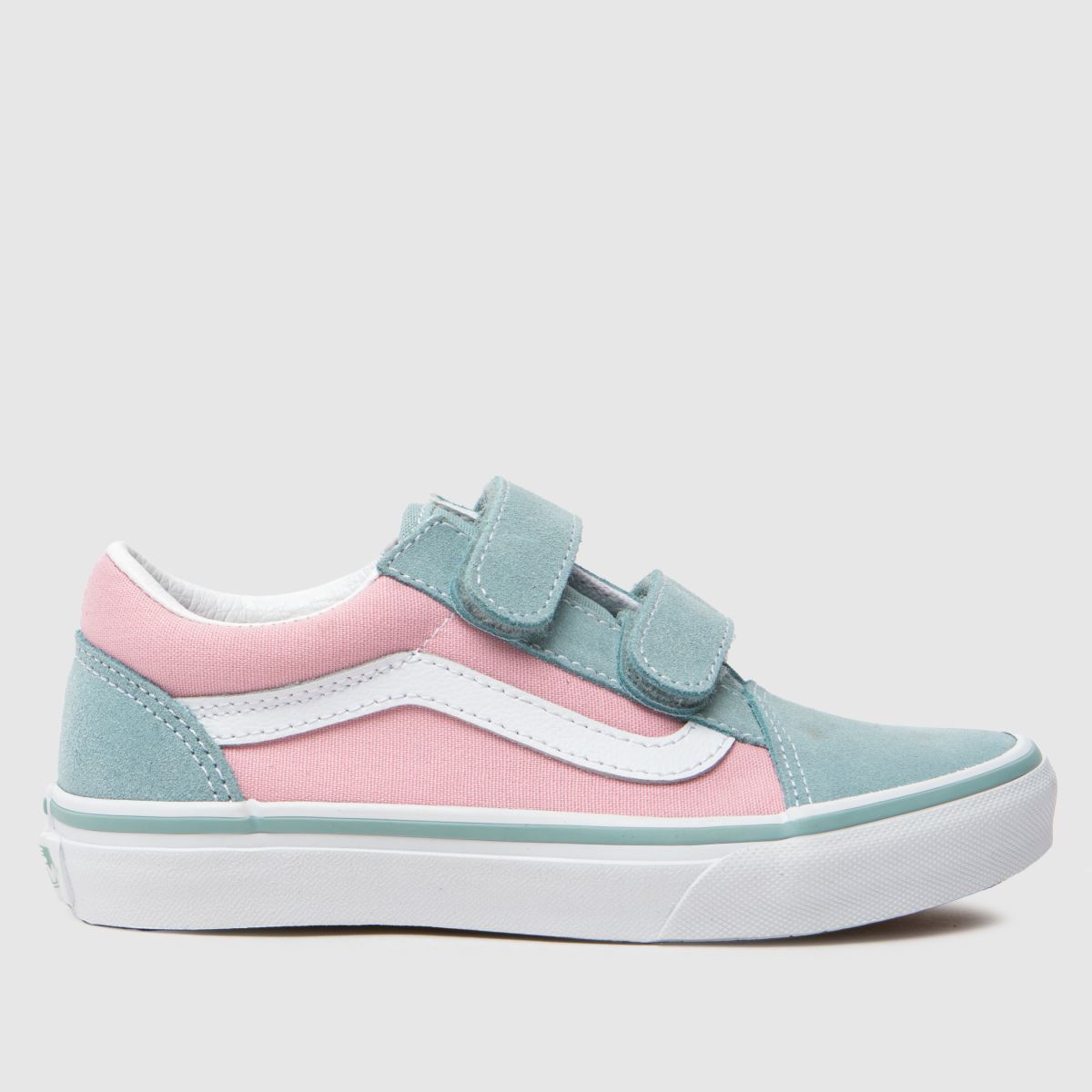 Vans grey multi old skool v Girls Junior trainers