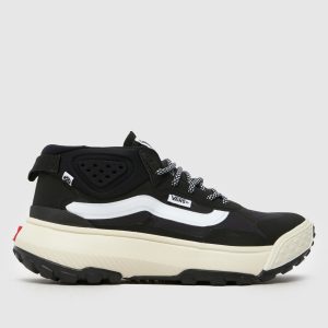 Vans mte crosspath mid trainers in black & white