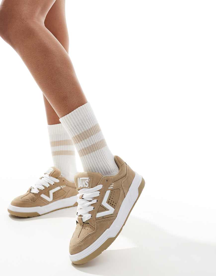 Vans upland chunky suede trainers in tan-Brown