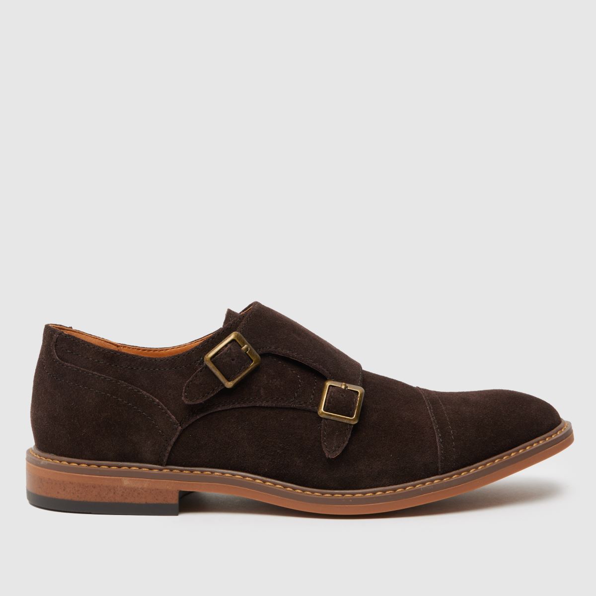 schuh rio suede monk shoes in brown
