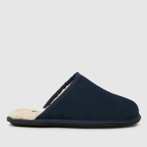 schuh simon mule slippers in navy