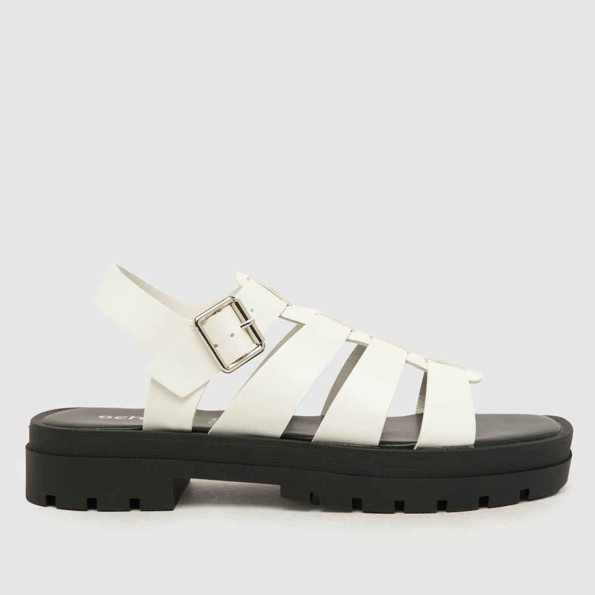 schuh tobin chunky gladiator sandals in white