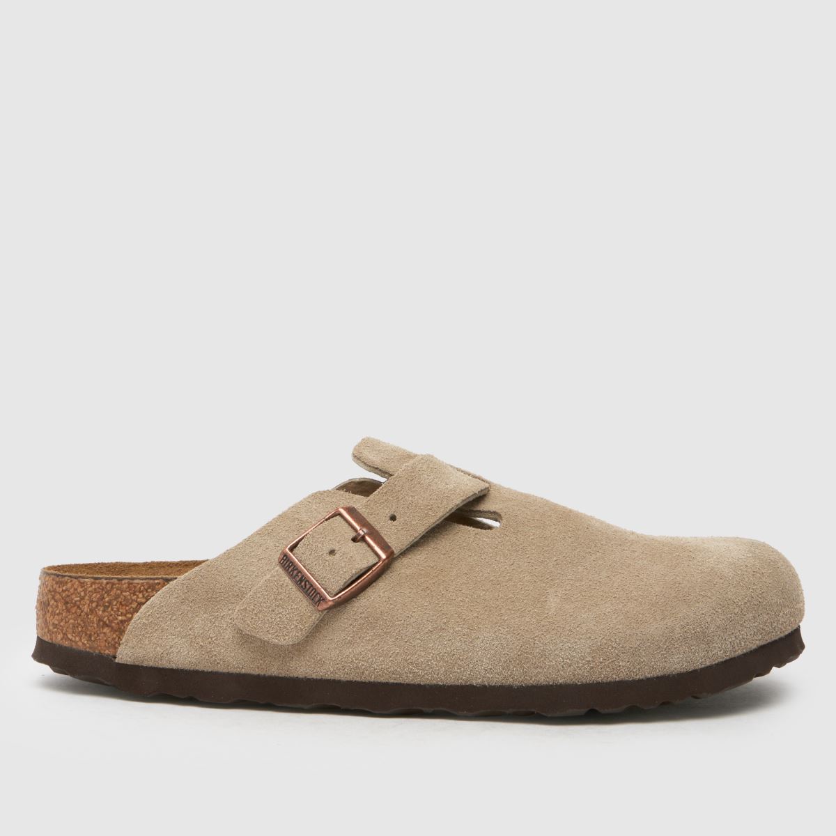 BIRKENSTOCK boston clog sandals in taupe