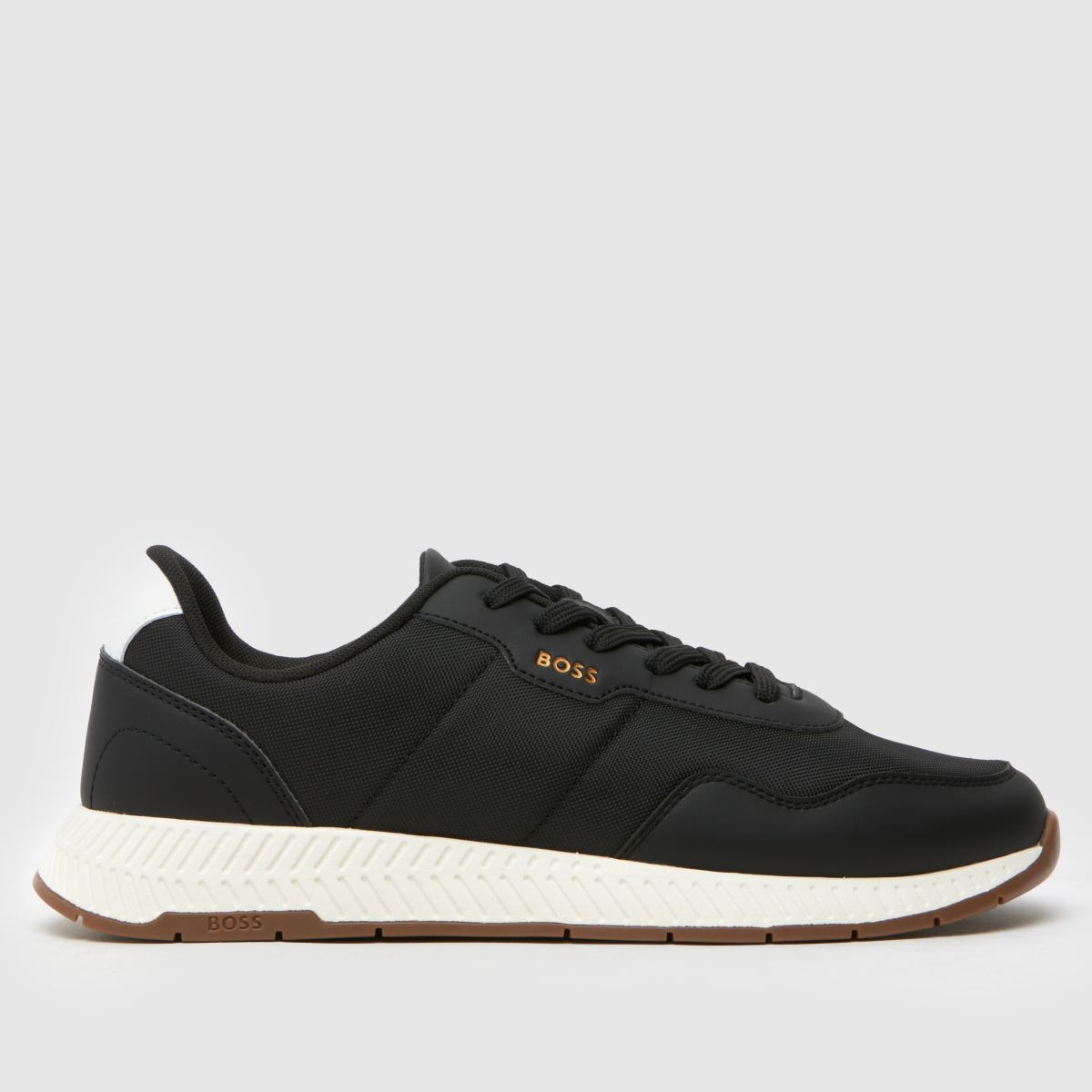 BOSS titanium trainers in black