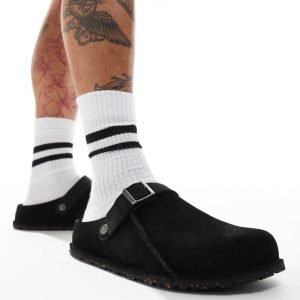 Birkenstock Lutry clogs in black suede