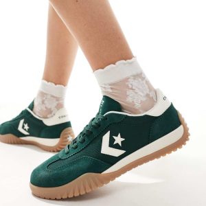 Converse Run Star Ox trainers in dark green