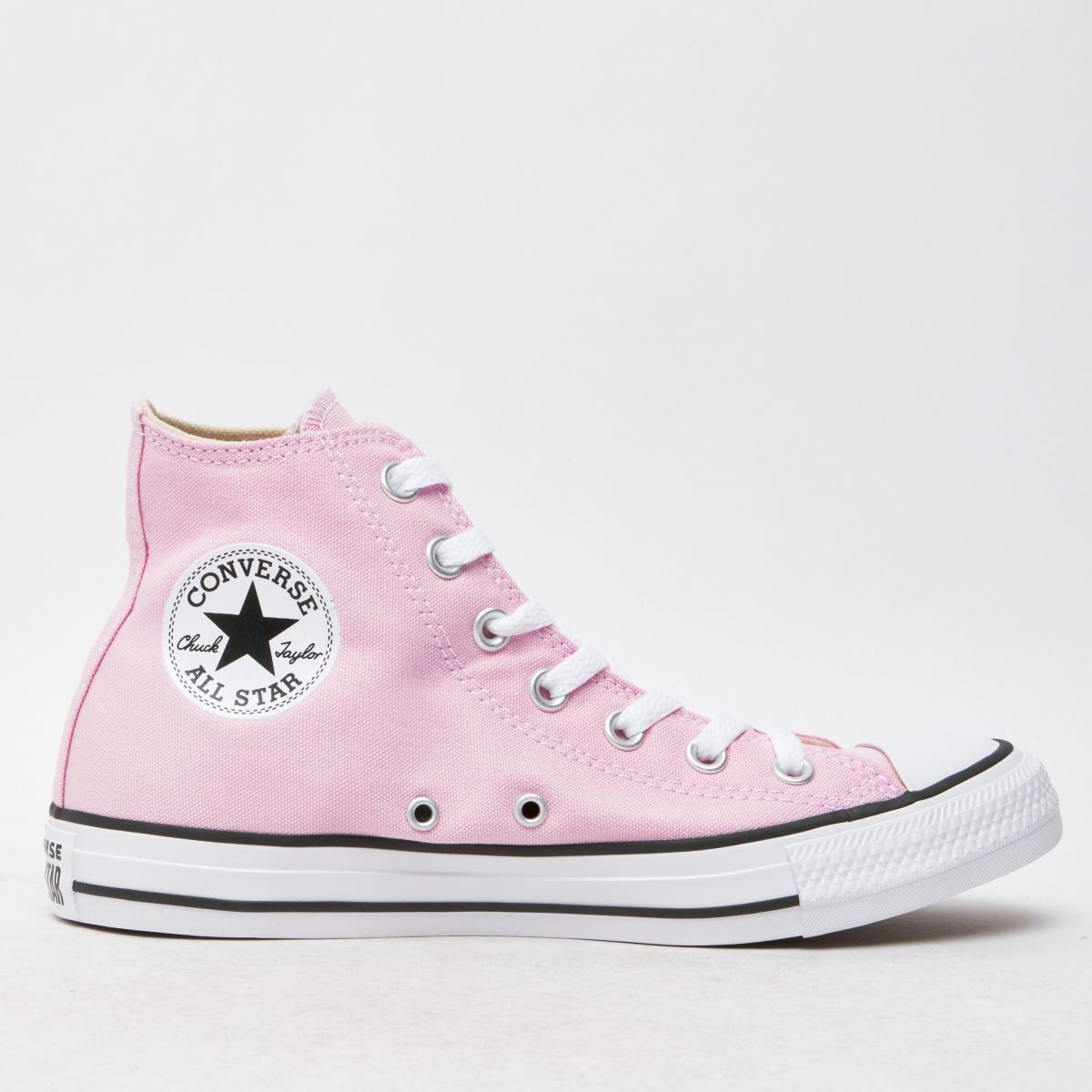 Converse all star hi trainers in pale pink