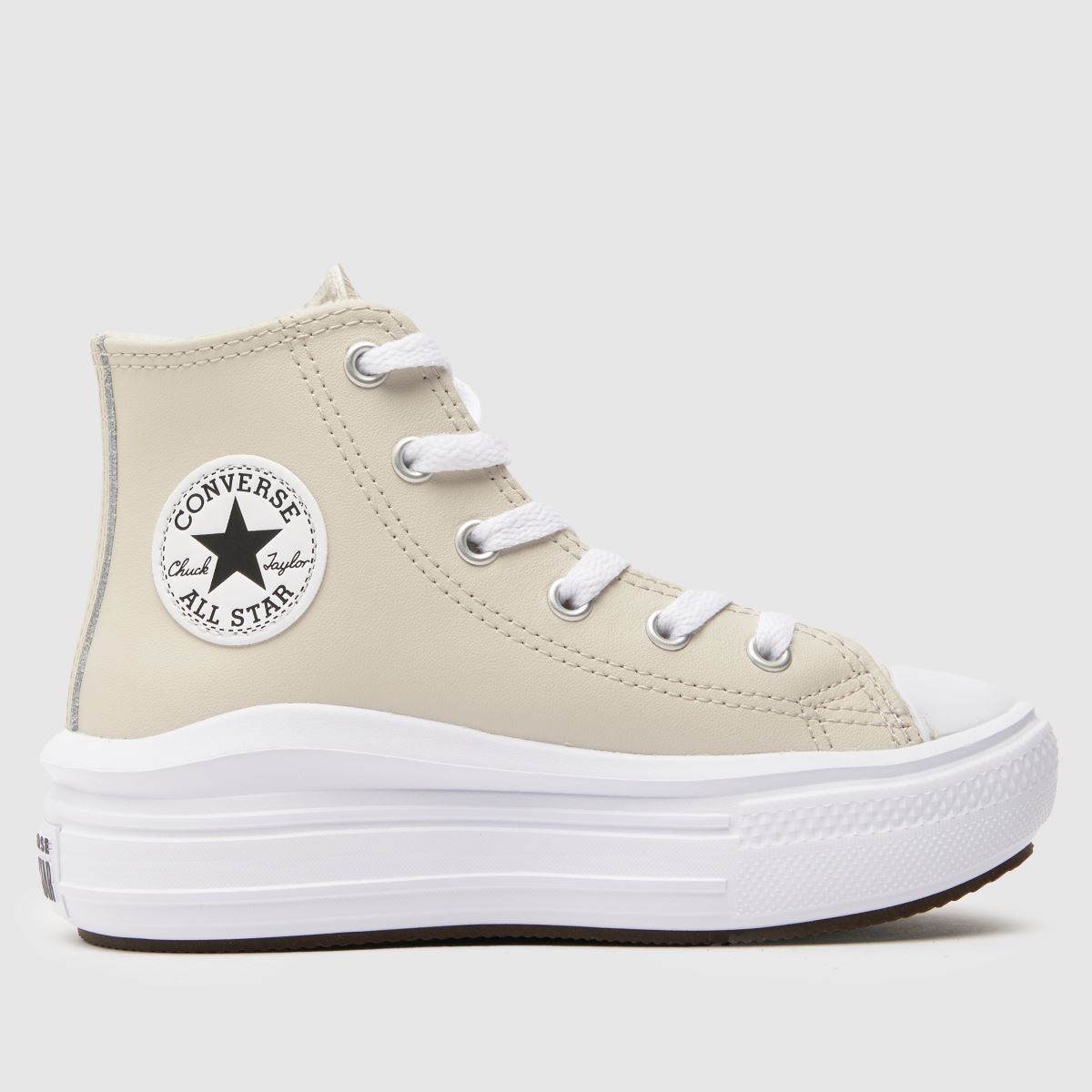 Converse beige all star move hi Girls Junior trainers
