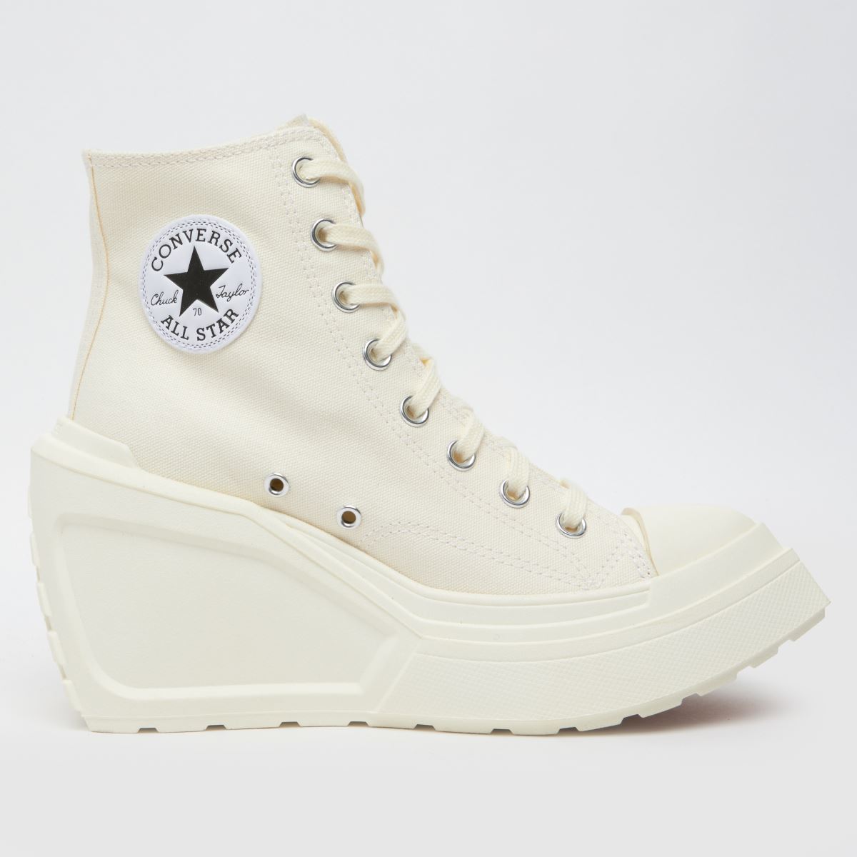Converse chuck 70 de luxe wedge trainers in off-white Converse chuck 70 de luxe wedge trainers in off-white