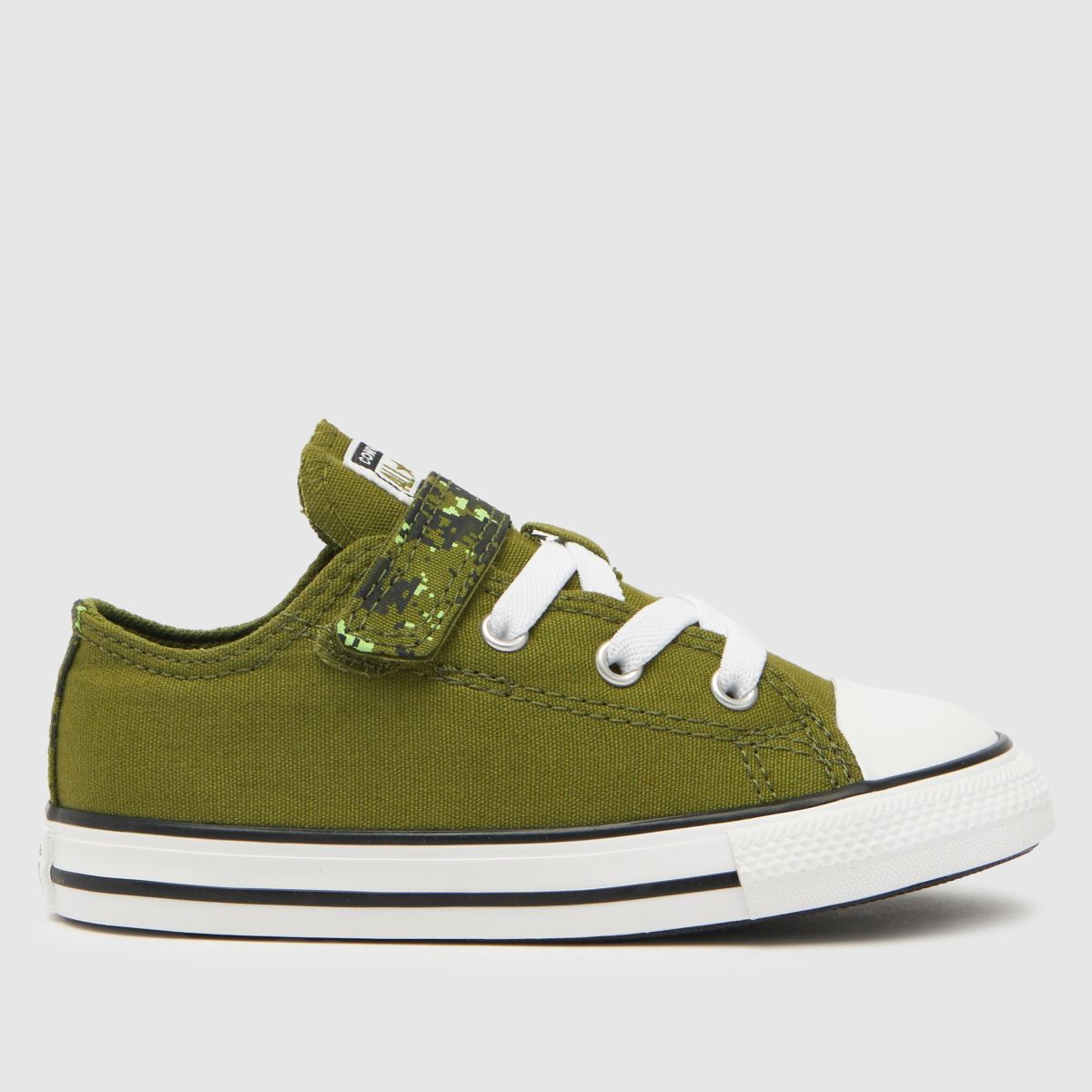 Converse dark green all star lo 1v digi camo Boys Toddler trainers